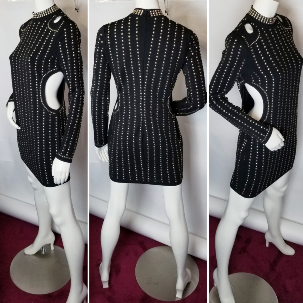Studded Mini Dress - Picture 5 of 10